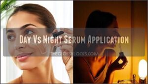 day vs night serum application