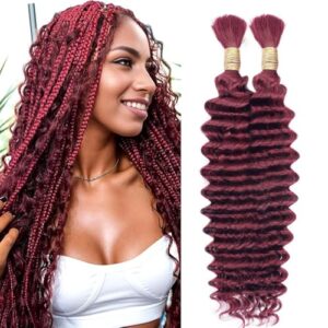 Deep Wave Bulk Human Hair B0D868S9SK