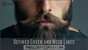 defined cheek and neck lines