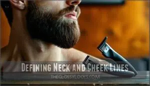 defining neck and cheek lines