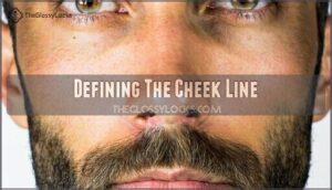 defining the cheek line