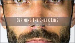 defining the cheek line
