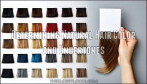 determining natural hair color and undertones