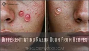 differentiating razor burn from herpes