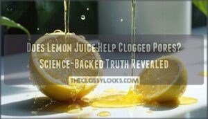 does lemon juice help clogged pores