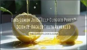does lemon juice help clogged pores