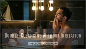 double-cleansing without irritation