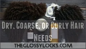 dry, coarse, or curly hair needs