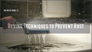 drying techniques to prevent rust