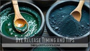 dye release timing and tips