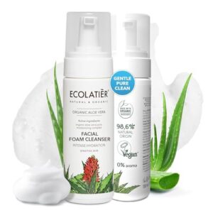 ECOLATIÈR Foaming facial cleanser with B0CJPGTXFT