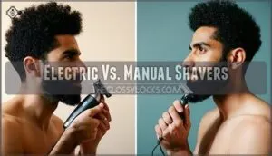 electric vs. manual shavers