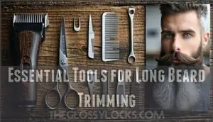 essential tools for long beard trimming