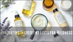 evaluating ingredient lists for mildness