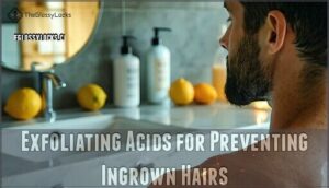 exfoliating acids for preventing ingrown hairs