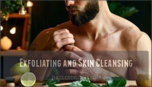 exfoliating and skin cleansing