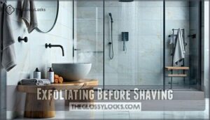 exfoliating before shaving