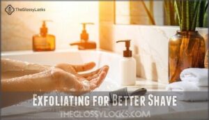 exfoliating for better shave