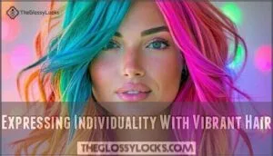 expressing individuality with vibrant hair