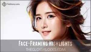 face-framing highlights