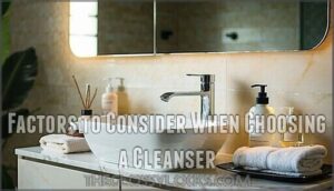 factors to consider when choosing a cleanser