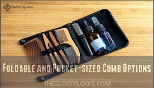 foldable and pocket-sized comb options