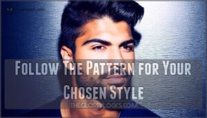 follow the pattern for your chosen style