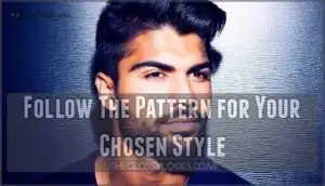 follow the pattern for your chosen style
