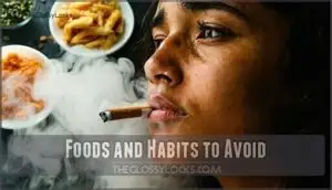 foods and habits to avoid