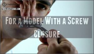 for a model with a screw closure
