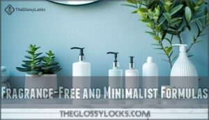 fragrance-free and minimalist formulas