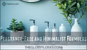 fragrance-free and minimalist formulas