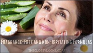 fragrance-free and non-irritating formulas