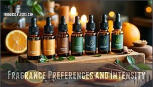fragrance preferences and intensity