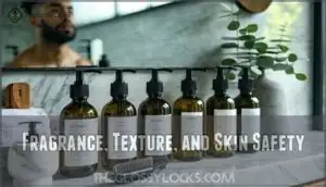 fragrance, texture, and skin safety
