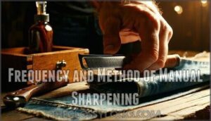 frequency and method of manual sharpening