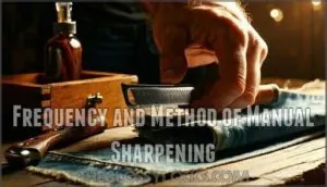 frequency and method of manual sharpening frequency and method of manual sharpening