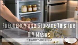 frequency and storage tips for diy masks