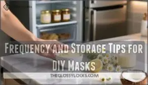frequency and storage tips for diy masks