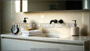 frequency: morning and night