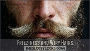 frizziness and wiry hairs