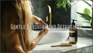 gentle brushing and detangling