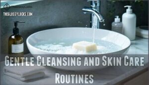 gentle cleansing and skin care routines