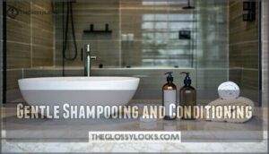 gentle shampooing and conditioning
