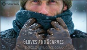 gloves and scarves