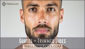 goatee + trimmed sides