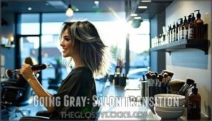 going gray: salon transition