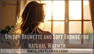 golden brunette and soft bronde for natural warmth