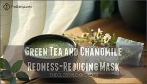 green tea and chamomile redness-reducing mask