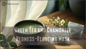 green tea and chamomile redness-reducing mask